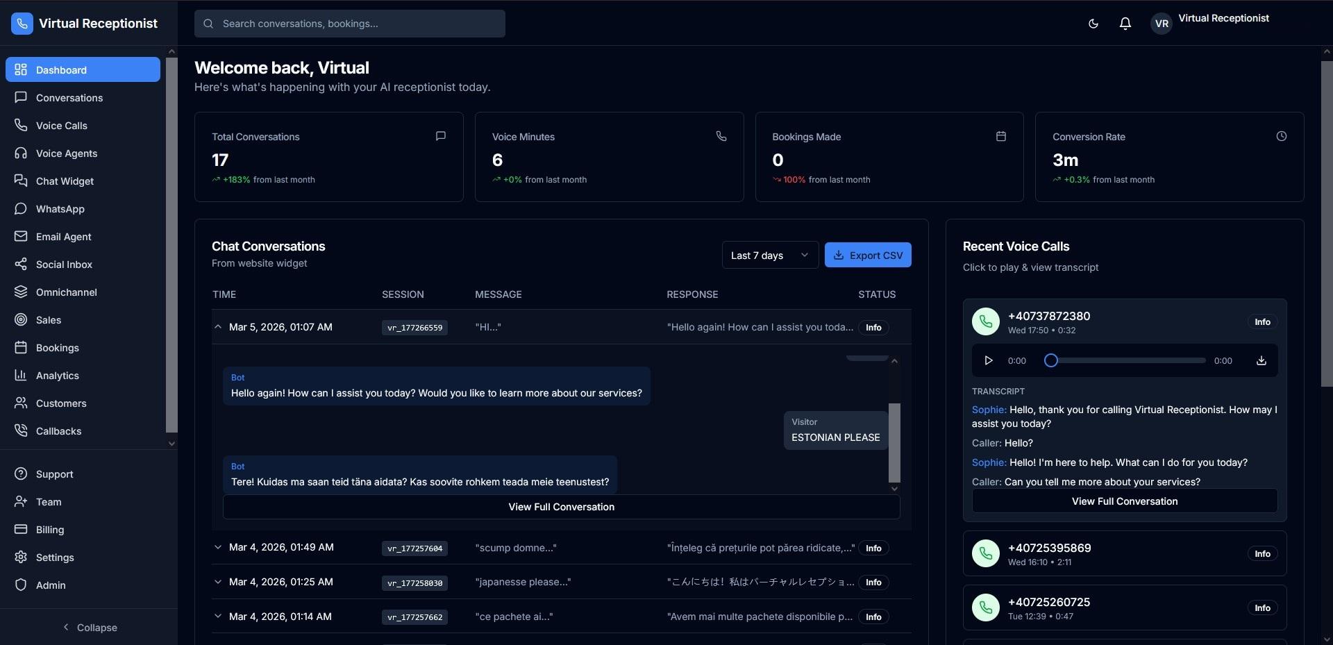 Chat Details